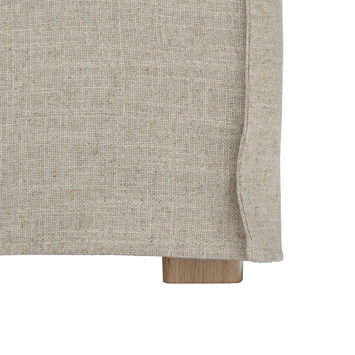 Sofá 4 Plazas Natural Tejido Salón 220 X 100 X 91 cm