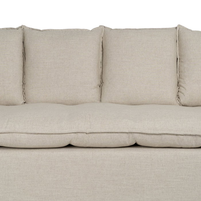 Sofá 4 Plazas Natural Tejido Salón 220 X 100 X 91 cm