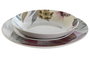 DKD Home Decor Vajilla Tropical Verde Rosa de Porcelana, 18 Piezas