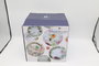 DKD Home Decor Vajilla Tropical Verde Rosa de Porcelana, 18 Piezas