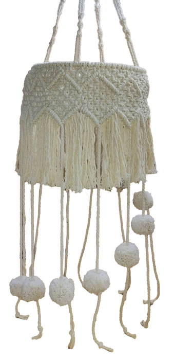 DKD Home Decor Pantalla Boho Beige 30 x 130 x 30 cm (2 Unidades) Macrame DKD Home Decor Pantalla Boho Beige 30 x 130 x 30 cm (2 Unidades) Macrame