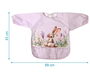 KioKids Babero Impermeable con Mangas Conejo Lavanda +4 Meses Colección Little Sauvages