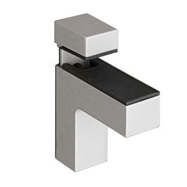 Herrajes Alk Soporte Estante Minigacela Para Cristal Y Madera Regulable 3-36Mm Acabado Gris