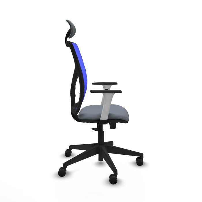PIQUERAS Y CRESPO Silla de oficina Motilla con mecanismo Sincro, Gris y Azul PIQUERAS Y CRESPO Silla de oficina Motilla con mecanismo Sincro, Gris y Azul