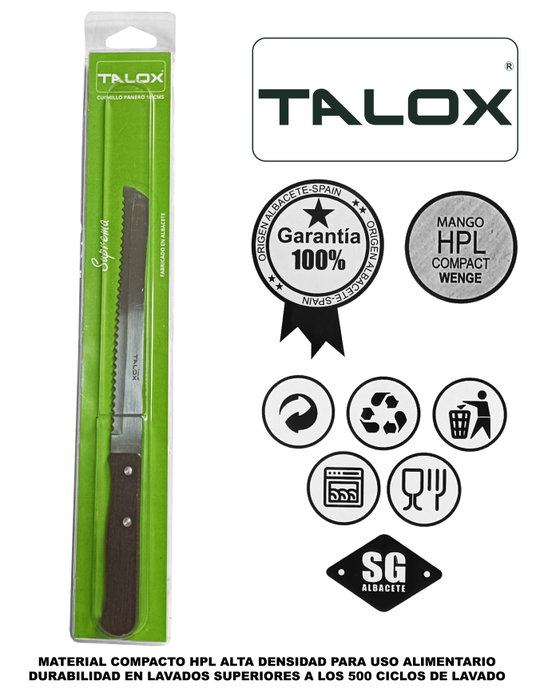 TALOX Cuchillo Panero 18 cm Wenge 20112-18 LE