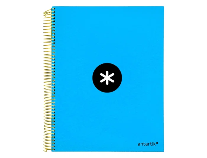 Antartik Cuaderno Espiral A4 Micro Antartik Forrado 120 Hojas 90gr Liso Azul