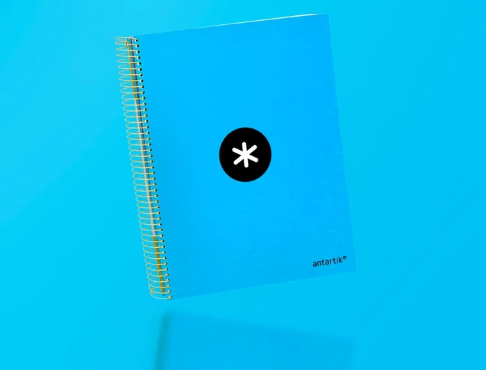 Antartik Cuaderno Espiral A4 Micro Antartik Forrado 120 Hojas 90gr Liso Azul