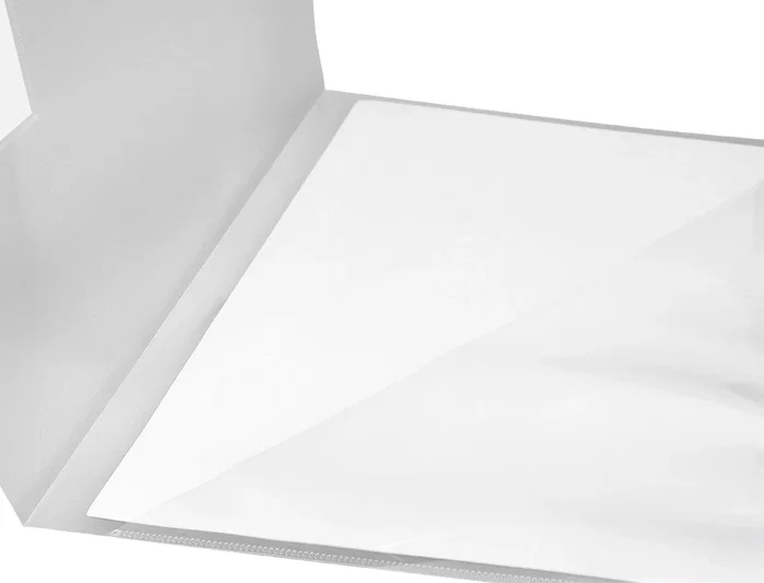 Liderpapel Carpeta dossier transparente con uñero, tarjetero y solapa interior A4 Liderpapel Carpeta dossier transparente con uñero, tarjetero y solapa interior A4