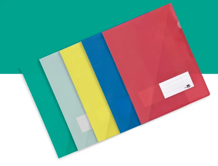 Liderpapel Carpeta dossier transparente con uñero, tarjetero y solapa interior A4 Liderpapel Carpeta dossier transparente con uñero, tarjetero y solapa interior A4