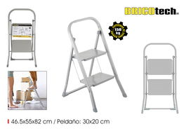 Bricotech Taburete Hierro Plegable 2 Peldaños (2 Unidades)