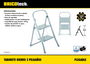 Bricotech Taburete Hierro Plegable 2 Peldaños (2 Unidades)
