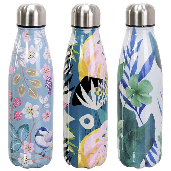 Cook Concept Termo Botella 500 Ml Acero Inoxidable Doble Pared Frío 18h Caliente 6h Estampado Cook Concept Termo Botella 500 Ml Acero Inoxidable Doble Pared Frío 18h Caliente 6h Estampado