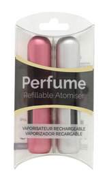 Pressit Refillable Perfume Atomiser Pack Dúo - Silver & Pink