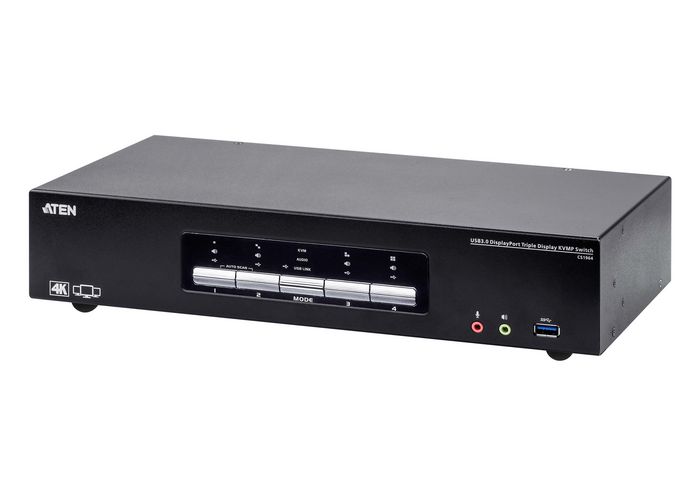 ATEN CS1964-AT-G Switch KVMP DisplayPort 4K Triple Pantalla USB 3.0 de 4 Puertos ATEN CS1964-AT-G Switch KVMP DisplayPort 4K Triple Pantalla USB 3.0 de 4 Puertos