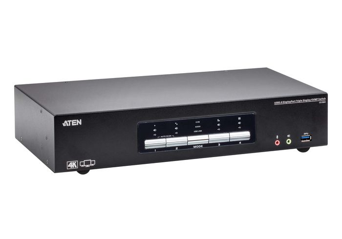 ATEN CS1964-AT-G Switch KVMP DisplayPort 4K Triple Pantalla USB 3.0 de 4 Puertos ATEN CS1964-AT-G Switch KVMP DisplayPort 4K Triple Pantalla USB 3.0 de 4 Puertos