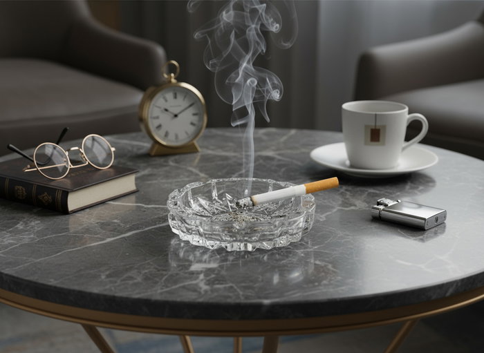 Inde Cenicero de Vidrio Redondo 12 cm, Dimensiones 12,7 x 12,5 x 4 cm, Peso 11,43 kg, para Comodidad y Estilo (36 Unidades)