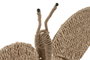 DKD Home Decor Decoración de Pared Mariposa en Fibra y Metal