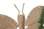 DKD Home Decor Decoración de Pared Mariposa en Fibra y Metal
