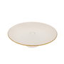 Hermia Juego de Platos para Postres de Vidrio Dorado Elegante para Ocasiones Especiales - 7 Piezas