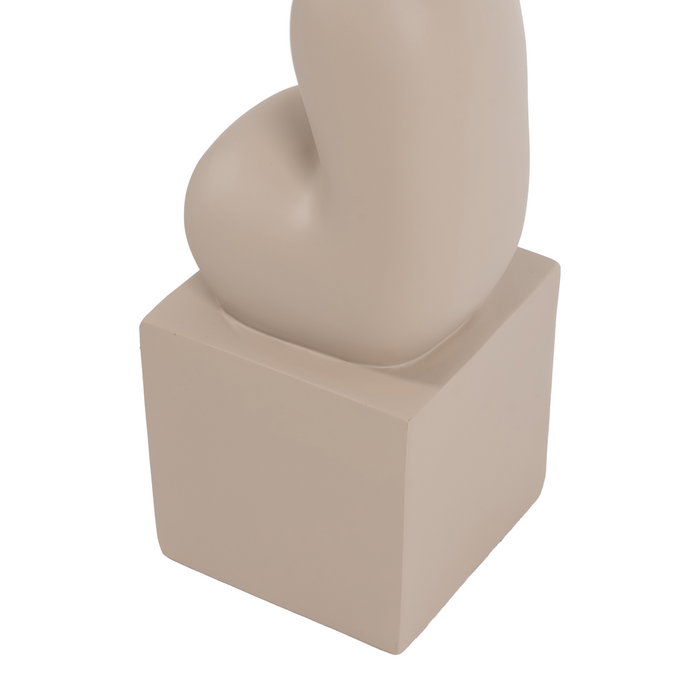 Lámpara Suelo Beige Resina Iluminación 35 X 35 X 128 cm Lámpara Suelo Beige Resina Iluminación 35 X 35 X 128 cm