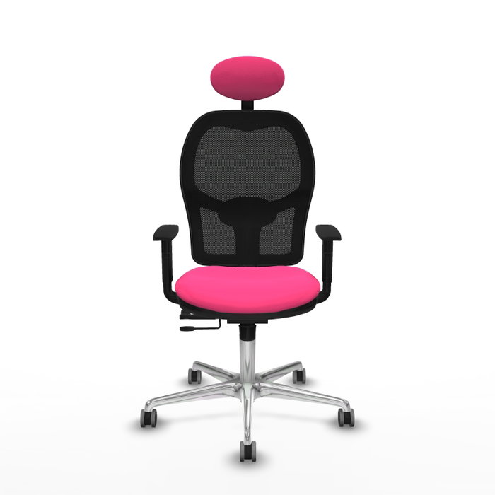 PIQUERAS Y CRESPO Silla de oficina Jorquera Rosa y Negro