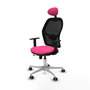 PIQUERAS Y CRESPO Silla de oficina Jorquera Rosa y Negro