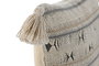DKD Home Decor Set de 2 Cojines de Algodón Hechos a Mano Gris y Blanco 45x45 cm