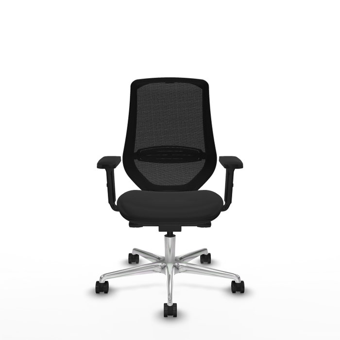 PIQUERAS Y CRESPO Silla de oficina Mardos con mecanismo Sincro/Traslack, Negro
