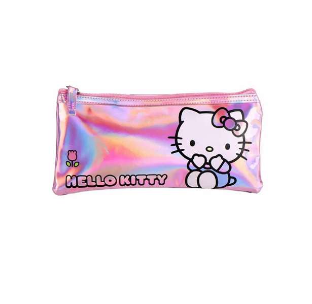 Cerdá Estuche Portatodo Iridiscente Hello Kitty Kuromi Pink para Niños Cerdá Estuche Portatodo Iridiscente Hello Kitty Kuromi Pink para Niños