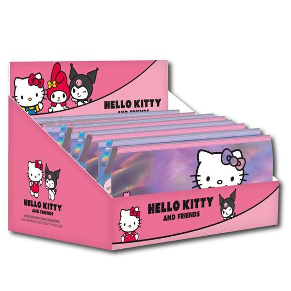 Cerdá Estuche Portatodo Iridiscente Hello Kitty Kuromi Pink para Niños Cerdá Estuche Portatodo Iridiscente Hello Kitty Kuromi Pink para Niños