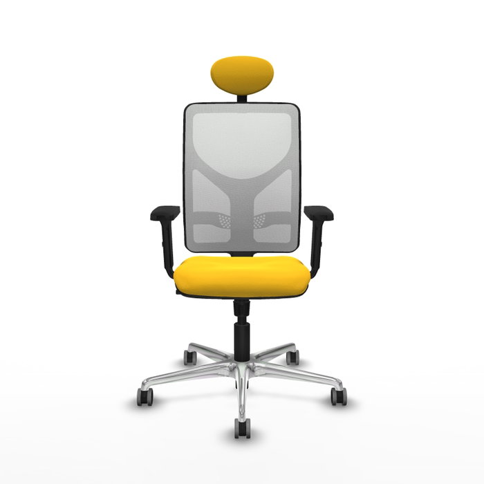 PIQUERAS Y CRESPO Silla de oficina Motilla con mecanismo Sincro, Amarillo y Blanco PIQUERAS Y CRESPO Silla de oficina Motilla con mecanismo Sincro, Amarillo y Blanco