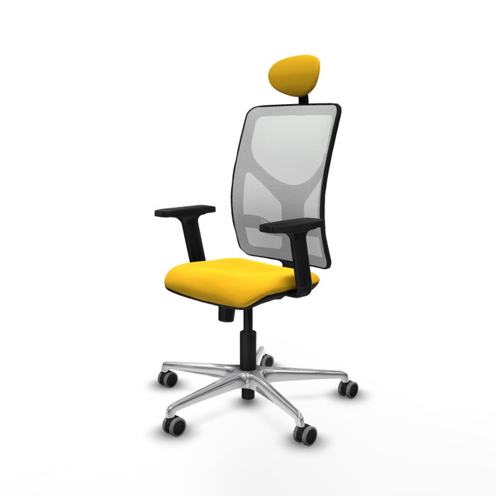 PIQUERAS Y CRESPO Silla de oficina Motilla con mecanismo Sincro, Amarillo y Blanco PIQUERAS Y CRESPO Silla de oficina Motilla con mecanismo Sincro, Amarillo y Blanco