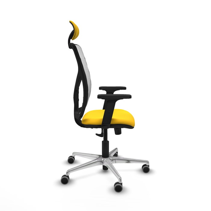 PIQUERAS Y CRESPO Silla de oficina Motilla con mecanismo Sincro, Amarillo y Blanco PIQUERAS Y CRESPO Silla de oficina Motilla con mecanismo Sincro, Amarillo y Blanco