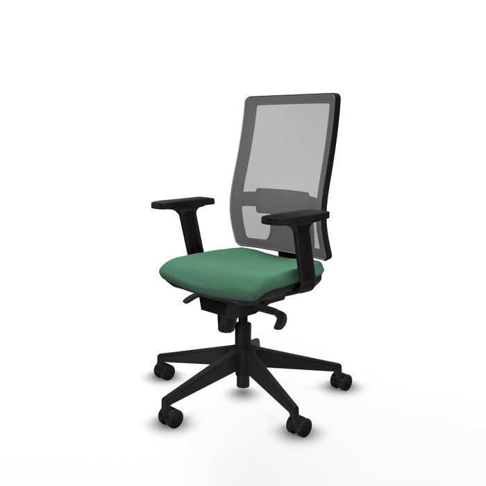 PIQUERAS Y CRESPO Silla de oficina Horna con mecanismo Sincro, Verde esmeralda y Gris PIQUERAS Y CRESPO Silla de oficina Horna con mecanismo Sincro, Verde esmeralda y Gris