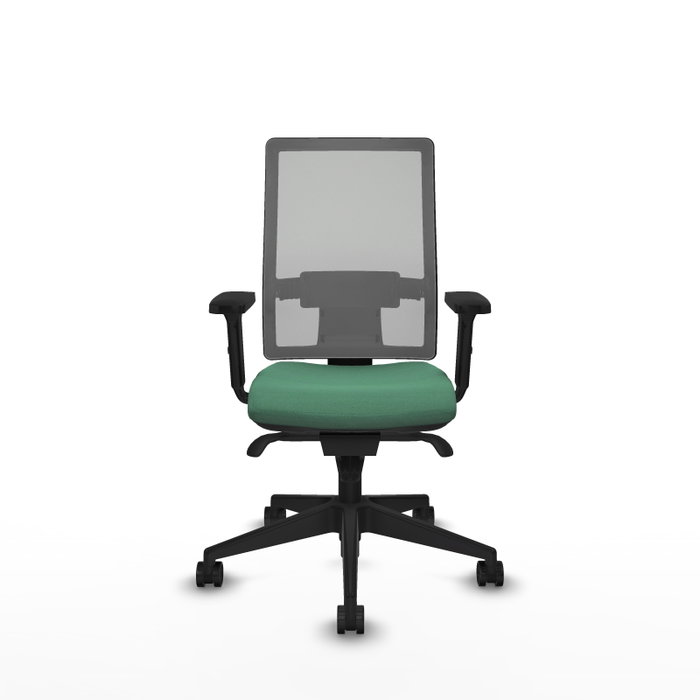 PIQUERAS Y CRESPO Silla de oficina Horna con mecanismo Sincro, Verde esmeralda y Gris PIQUERAS Y CRESPO Silla de oficina Horna con mecanismo Sincro, Verde esmeralda y Gris