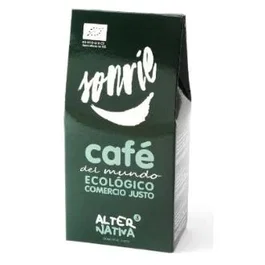 Alternativa 3 Cafe Del Mundo Sonrie Molido 125 Gr Bio Ecológico Tueste Natural Comercio Justo Asia América África