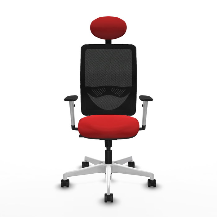 PIQUERAS Y CRESPO Silla de oficina Zulema con Mecanismo Sincro, Rojo y Negro PIQUERAS Y CRESPO Silla de oficina Zulema con Mecanismo Sincro, Rojo y Negro