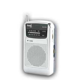 SAMI Radio AM/FM de Bolsillo Vertical con Auriculares y Clip, Portátil