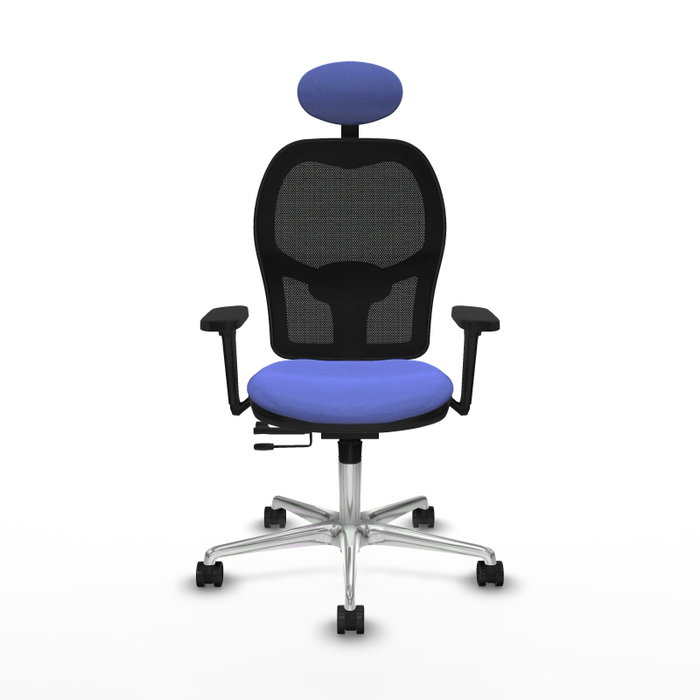 PIQUERAS Y CRESPO Silla de oficina Jorquera con mecanismo Sincro/Traslack Azul claro PIQUERAS Y CRESPO Silla de oficina Jorquera con mecanismo Sincro/Traslack Azul claro