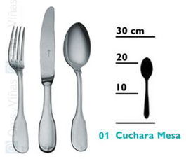 SANTANDER Cuchara de Mesa - Cubierta de Cuchara (Set de 12)