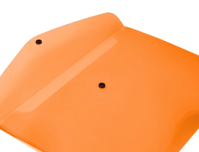 Liderpapel Dossier Broche Polipropileno Din A4 Naranja Fluor Opaco 50 Hojas