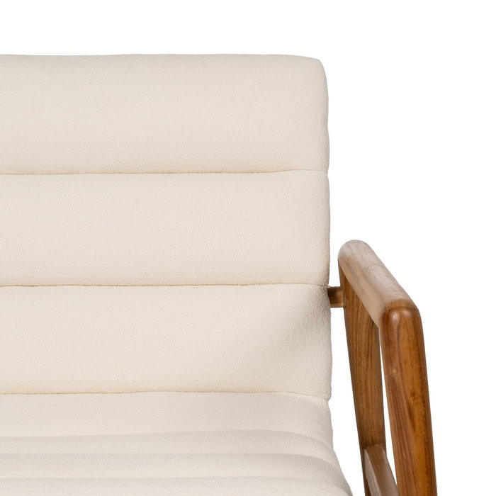 Sillón Natural Tejido-Madera Salón 79 X 56 X 76 cm