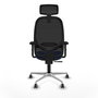 PIQUERAS Y CRESPO Silla de oficina Cilanco Azul y Negro con Mecanismo Sincro