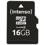 Intenso MicroSDHC tarjeta de memoria 16 GB C4 20MB/s incl. Adaptador SD