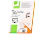 Q-connect KF10638 Etiquetas Adhesivas 52,5x21,2 mm para Fotocopiadora, Laser e Ink-jet, Caja 100 Hojas DIN A4