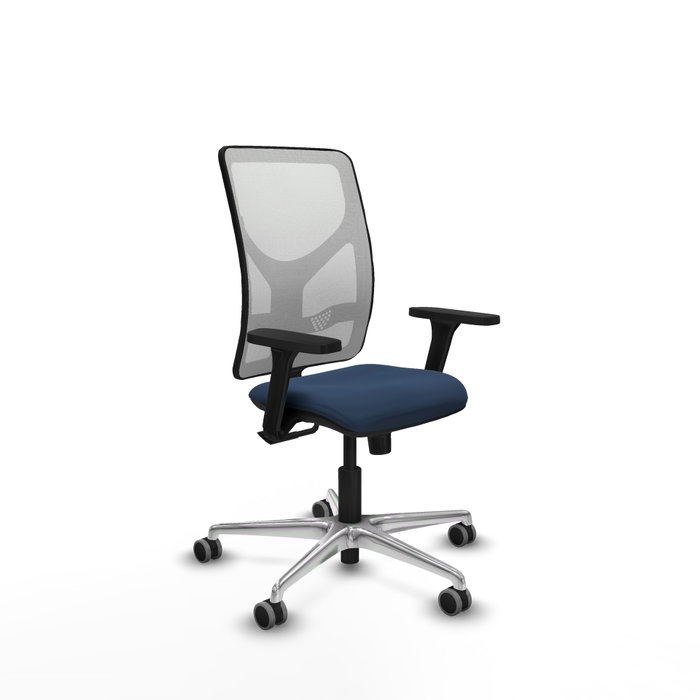 PIQUERAS Y CRESPO Silla de oficina Motilla con mecanismo Sincro, Azul marino y Blanco PIQUERAS Y CRESPO Silla de oficina Motilla con mecanismo Sincro, Azul marino y Blanco
