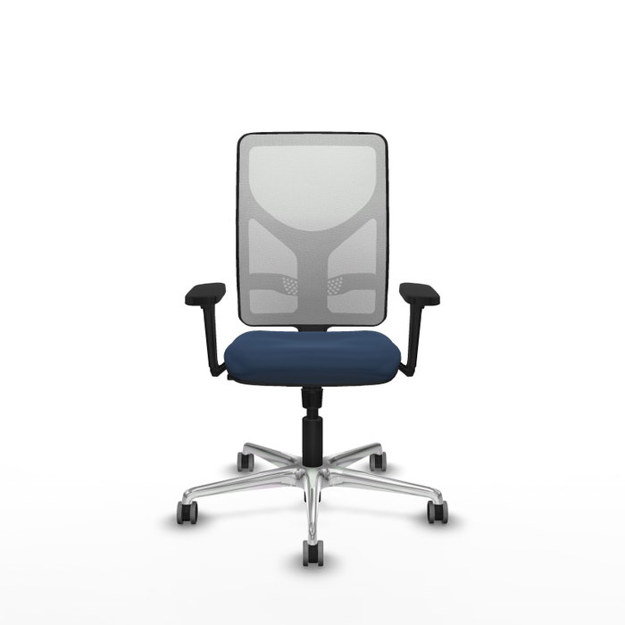 PIQUERAS Y CRESPO Silla de oficina Motilla con mecanismo Sincro, Azul marino y Blanco PIQUERAS Y CRESPO Silla de oficina Motilla con mecanismo Sincro, Azul marino y Blanco