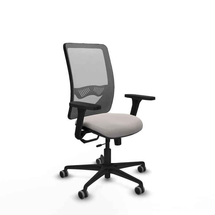 PIQUERAS Y CRESPO Silla de oficina Zulema con mecanismo Sincro/Traslack, Blanco y Gris PIQUERAS Y CRESPO Silla de oficina Zulema con mecanismo Sincro/Traslack, Blanco y Gris