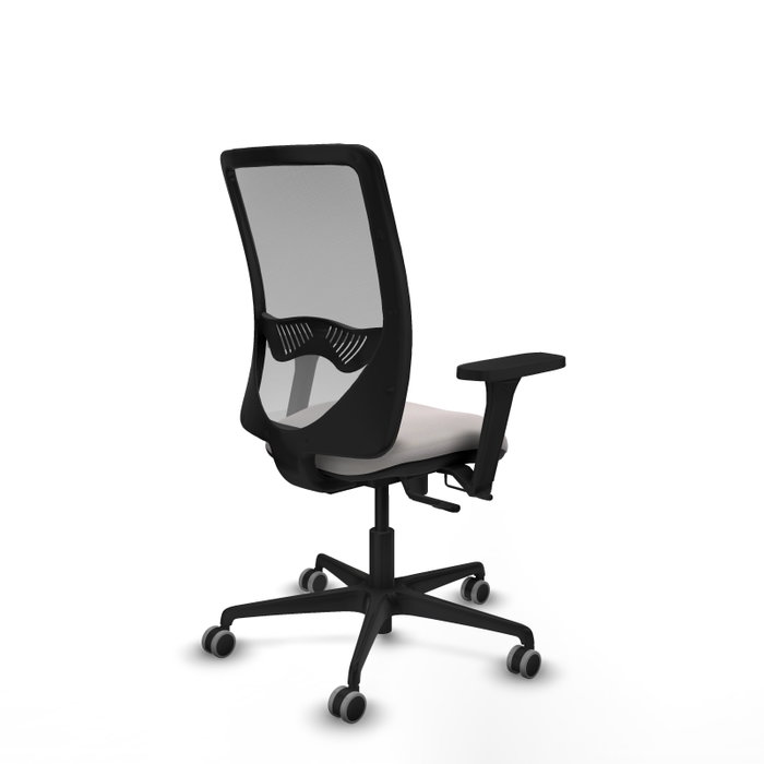 PIQUERAS Y CRESPO Silla de oficina Zulema con mecanismo Sincro/Traslack, Blanco y Gris PIQUERAS Y CRESPO Silla de oficina Zulema con mecanismo Sincro/Traslack, Blanco y Gris