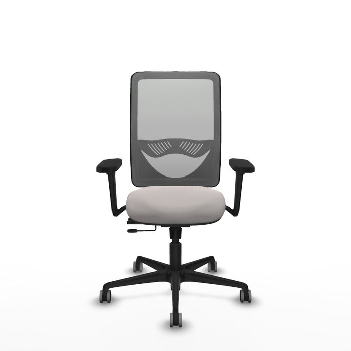 PIQUERAS Y CRESPO Silla de oficina Zulema con mecanismo Sincro/Traslack, Blanco y Gris PIQUERAS Y CRESPO Silla de oficina Zulema con mecanismo Sincro/Traslack, Blanco y Gris